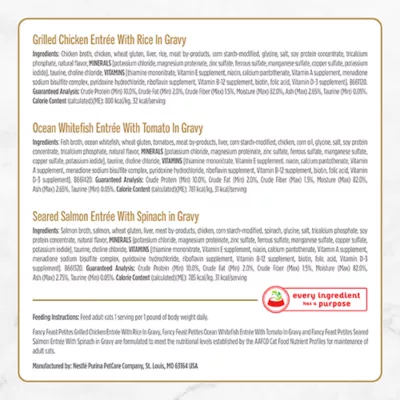 Product Fancy Feast® Petites All Life Stages Cat Wet Food - Topper, Variety Pack, 24 CT, 67.2 OZ