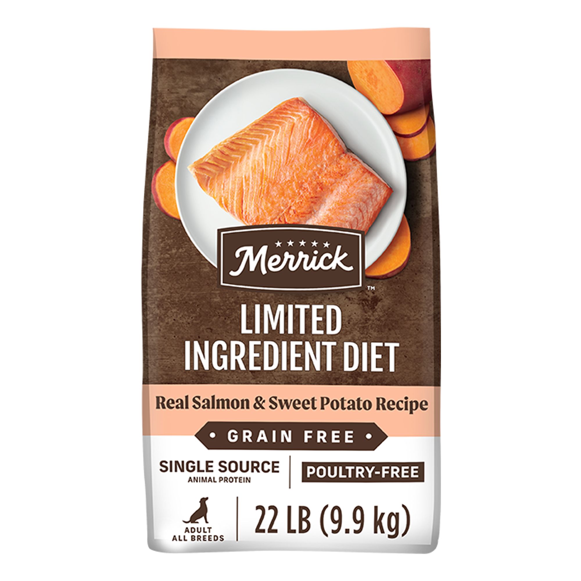 merrick Limited ingredient Diet food bag