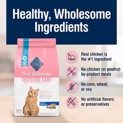 Product Blue Buffalo True Solutions Blissful Belly Digestive Care Dry Cat Food - Natural, Chicken