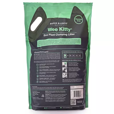 Product Rufus & Coco® Wee Kitty® Clumping Multi-Cat Eco Plant Cat Litter - Low Tracking, Natural