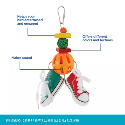 Product All Living Things® Rattling Bird & Sneaker Bird Toy