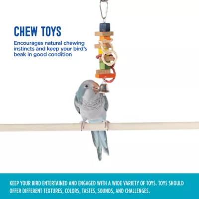 Product All Living Things® Rainbow Cork Stacks Bird Toy