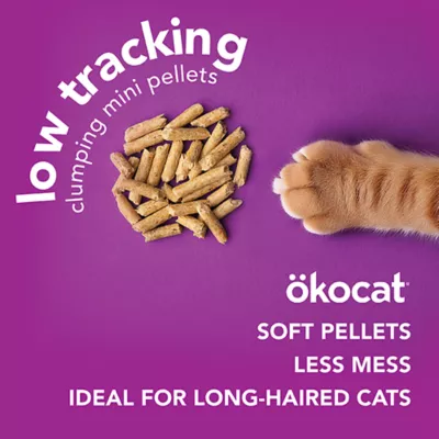 Product Okocat® Less Mess Clumping Wood Cat Litter - Low Dust, Low Tracking, Natural