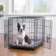 Product Top Paw® Double Door Folding Wire Dog Crate with Divider Panel