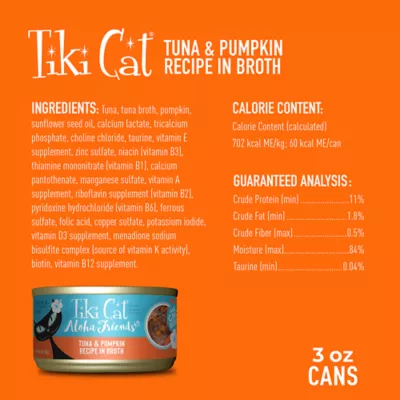 Product Tiki Cat® Aloha Friends™ Wet Cat Food - Non-GMO, Grain & Potato Free, 3oz