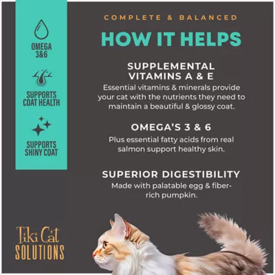 Product Tiki Cat® Solutions™ Mousse Wet Cat Food - Skin + Coat, 2.4 Oz