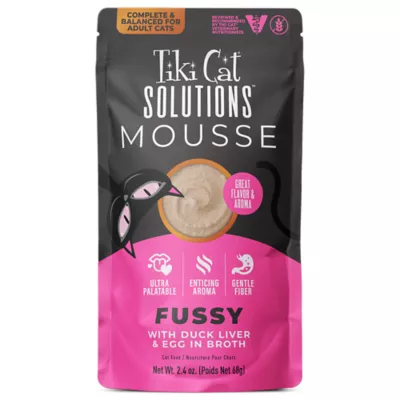 Product Tiki Cat® Solutions™ Mousse Wet Cat Food - Fussy, 2.4 Oz