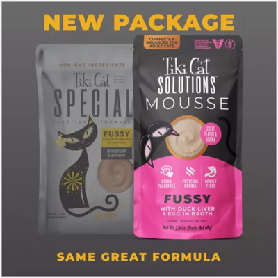 Product Tiki Cat® Solutions™ Mousse Wet Cat Food - Fussy, 2.4 Oz