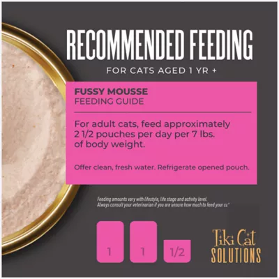 Product Tiki Cat® Solutions™ Mousse Wet Cat Food - Fussy, 2.4 Oz
