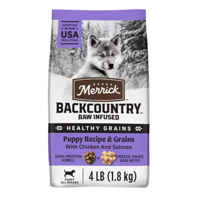 Product Merrick® Backcountry® Puppy Dry Dog Food - Natural, Freeze Dried Raw, Grains, Chicken & Salmon