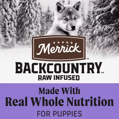 Product Merrick® Backcountry® Puppy Dry Dog Food - Natural, Freeze Dried Raw, Grains, Chicken & Salmon