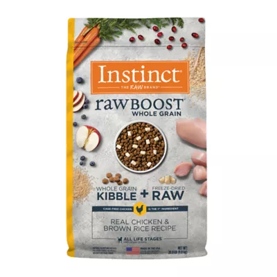 Product Instinct® Raw Boost® Whole Grain Kibble + Freeze-Dried Raw All Life Stages Dry Dog Food - Chicken