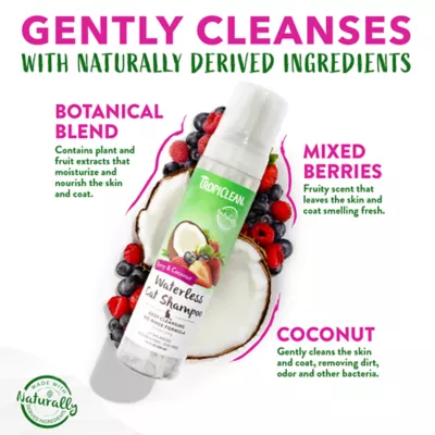 Product TropiClean® Deep Cleansing Waterless Cat Shampoo - Berry & Coconut