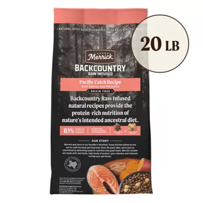 Product Merrick® Backcountry® Grain Free Adult Dry Dog Food - Natural, Freeze Dried Raw, Salmon & Whitefish
