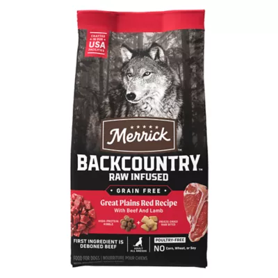 Product Merrick® Backcountry® Adult Dry Dog Food - Great Plains, Kibble, Freeze Dried Raw Pieces, Grain Free