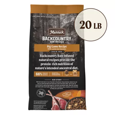 Product Merrick® Backcountry® Raw Infused Big Game Adult Dry Dog Food - Grain Free, Lamb & Venison