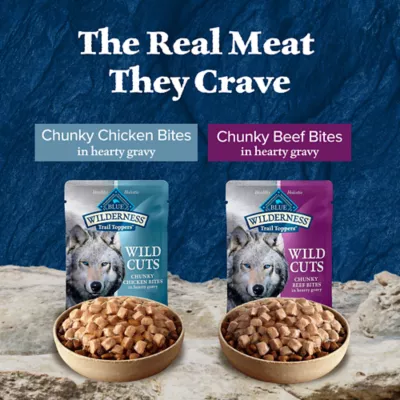 Product Blue Buffalo® Wilderness™ Adult Wet Dog Food Toppers - Beef & Chicken Variety Pack, 3 oz (12 C