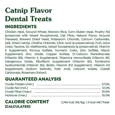 Product Greenies™ Feline Greenies Adult Cat Dental Treats - Dental Care, Natural, Catnip