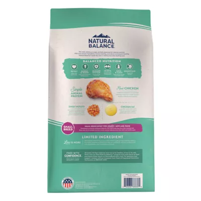 Product Natural Balance Limited Ingredient Small Breed Adult Dry Dog Food - Chicken & Sweet Potato