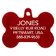 Product TagWorks® Red Bone Personalized Pet ID Tag
