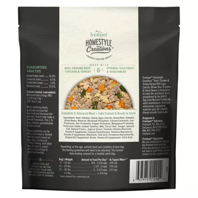 Product Freshpet® Homestyle Creations All Life Stage Dog Food - Fresh, Beef, Chicken & Turkey