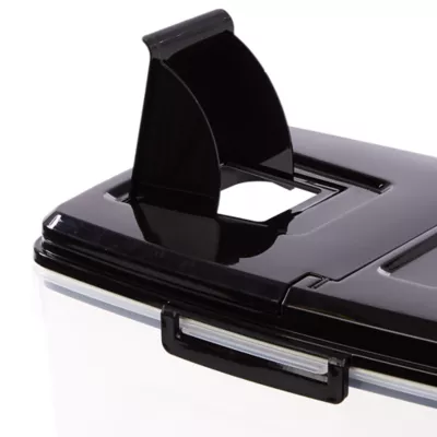 Product Top Paw® Plastic Food Storage Container with Dual-Sided Lid and Built-In Scoop, BPA-Free