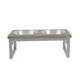 Product Top Paw® Grey Wood Top Folding Legs Elevated Dog Feeder, 3.5-cup