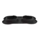 Product Top Paw® Black Silicone Double Dog Bowl with Mat, 1.75-cup
