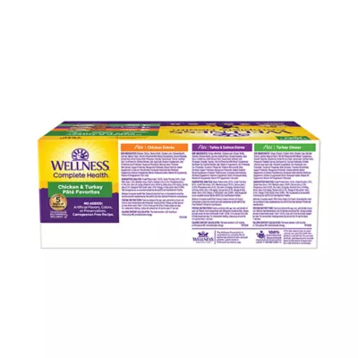 Product Wellness® Complete Health Wet Adult Cat Food - Chicken & Turkey Lovers, Pate, Variety Pack