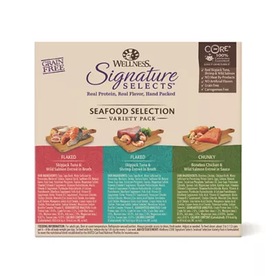Product Wellness® Signature Selects Adult Cat Wet Food - Seafood Selections, Variety Pack, 8 CT, 22.4 OZ
