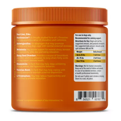 Product Zesty Paws Advanced Calming Bites for Dogs - Turkey Flavored Soft Chew Calming Supplement - 90 Count