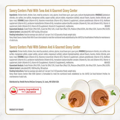 Product Fancy Feast® Savory Centers Adult Cat Wet Food - Pate & Gravy, Variety Pack, 3 Oz, 12 Count