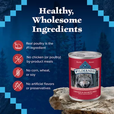 Product Blue Buffalo® Wilderness™ Adult Wet Dog Food - High-Protein, Wholesome Grains, 12.5 oz