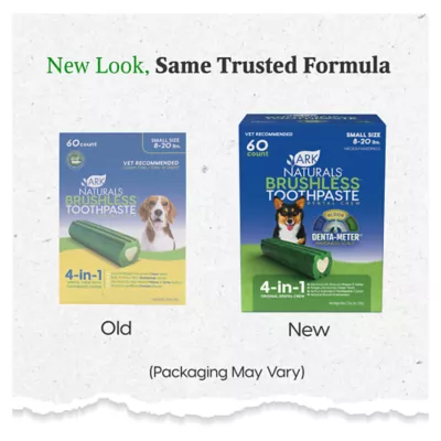 Product Ark Naturals® Brushless Toothpaste 4-in-1 Small Dog Dental Treats - 60 Count