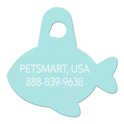 Product TagWorks® Blue Fish Personalized Pet ID Tag