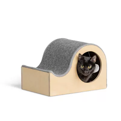 Product Whisker City® Modern Curvy Cat Scratcher with Toy