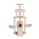 Product Armarkat 58-in Faux Fur Multi-Level Real Wood Cat Tree, Beige