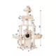 Product Armarkat 58-in Faux Fur Multi-Level Real Wood Cat Tree, Beige