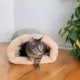 Product Armarkat Sage Green Faux Suede Warm Sleeping Cave Cat Bed
