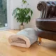 Product Armarkat Sage Green Faux Suede Warm Sleeping Cave Cat Bed