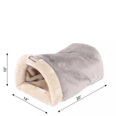 Product Armarkat Sage Green Faux Suede Warm Sleeping Cave Cat Bed
