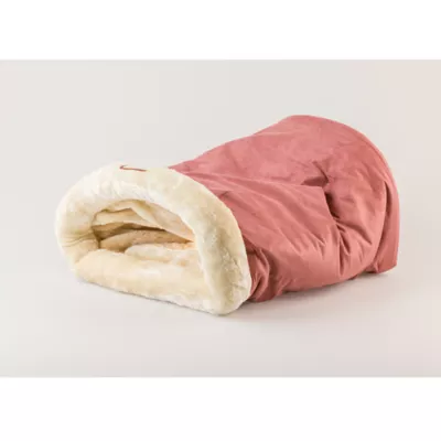 Product Armarkat Mocha Faux Suede Warm Sleeping Cave Cat Bed