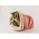 Product Armarkat Mocha Faux Suede Warm Sleeping Cave Cat Bed