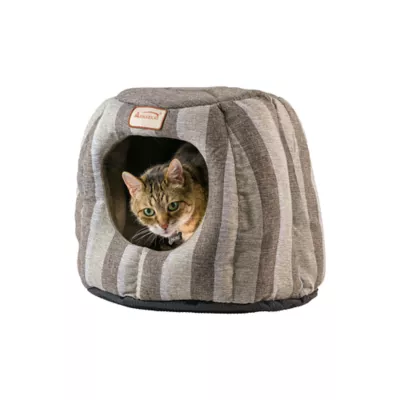 Product Armarkat Gray & Silver Stripe Cave Cat Bed
