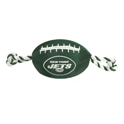 Product Pets First New York Jets Football Rope Dog Toy