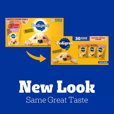 Product Pedigree® Choice Cuts Pouch All Life Stage Wet Dog Food & Meal Topper - 30 Count, Variety Pack