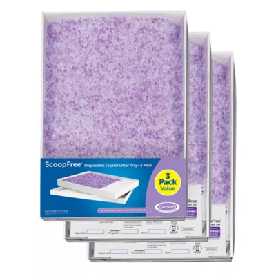 Product ScoopFree® Crystal Litter Tray Refills - Lavender Scent - 3-Pack - Leak Protection