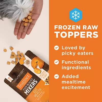 Product Instinct® Raw Boost Mixers Gut Health All Life Stages Frozen Dog Food Topper - Grain Free, Pumpkin