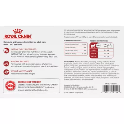 Product Royal Canin® Feline Health Nutrition Instinctive Thin Slices in Gravy Wet Cat Food - 18 Count