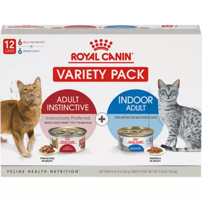 Product Royal Canin Indoor/Instinctive Adult Wet Cat Food Variety Pack - 12 CT, 36 OZ